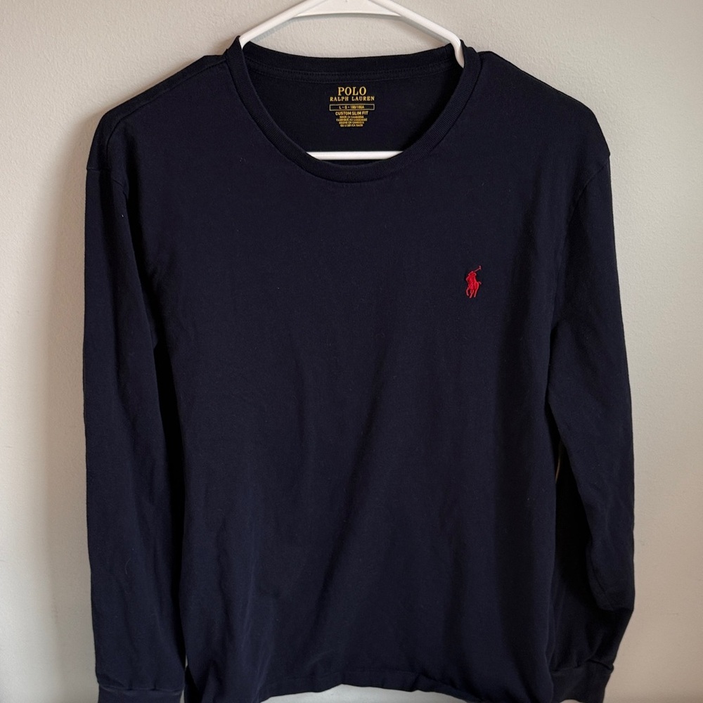 Polo by Ralph Lauren Men's Dark Blue Long Sleeve Tee